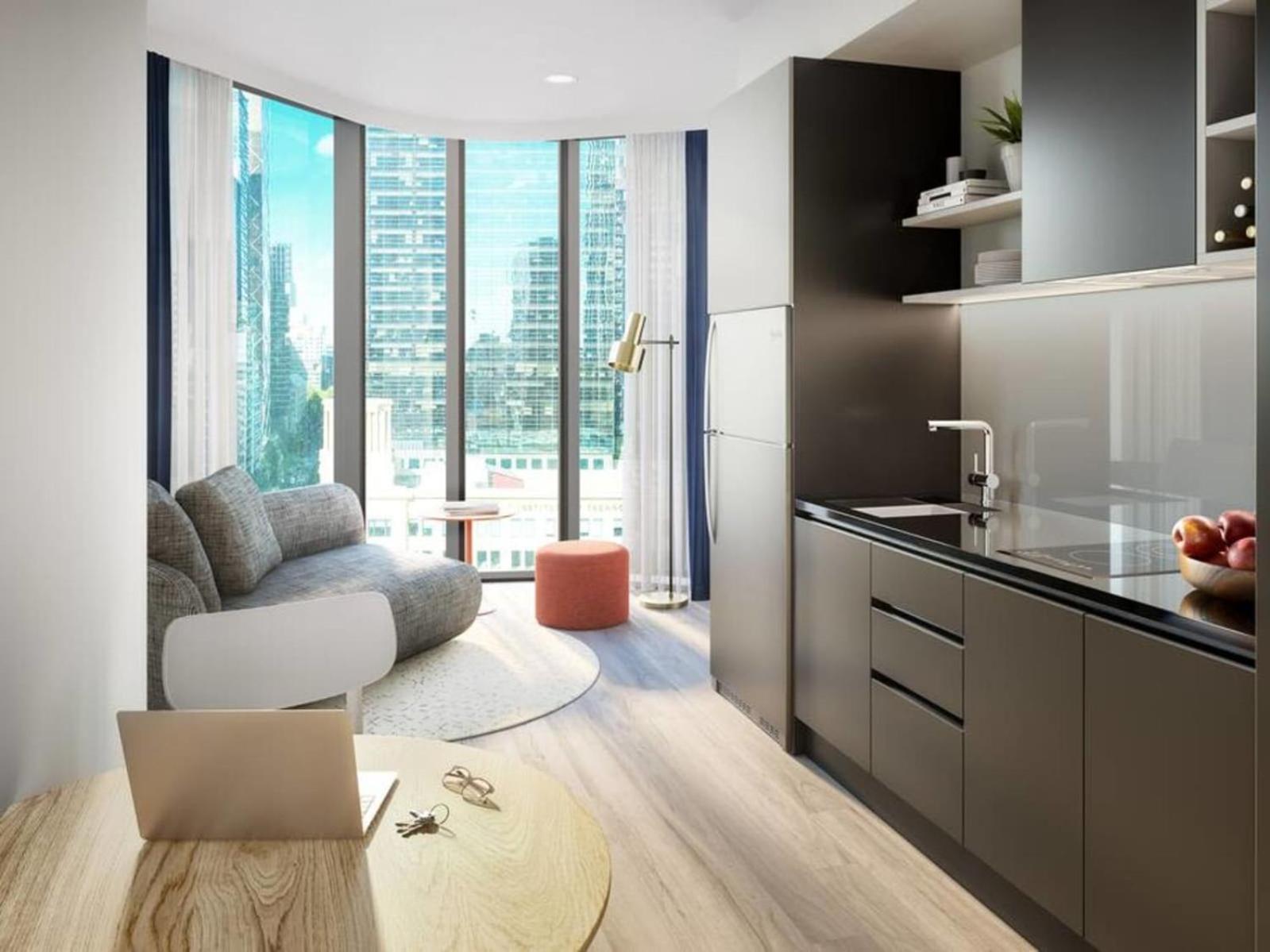 Studio Apartments At Aurora Near Melbourne Port Eksteriør bilde